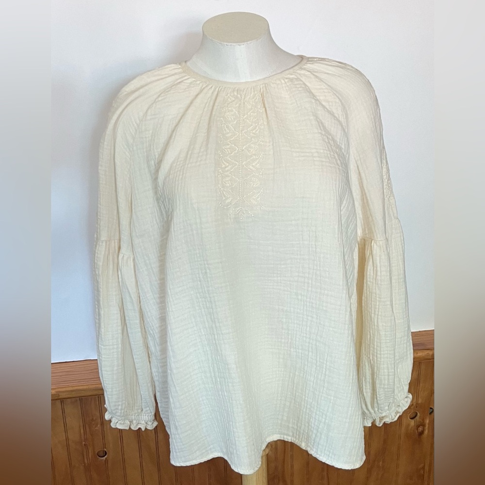 Universal Thread Boho Style Top Cream Size Xl 100… - image 1